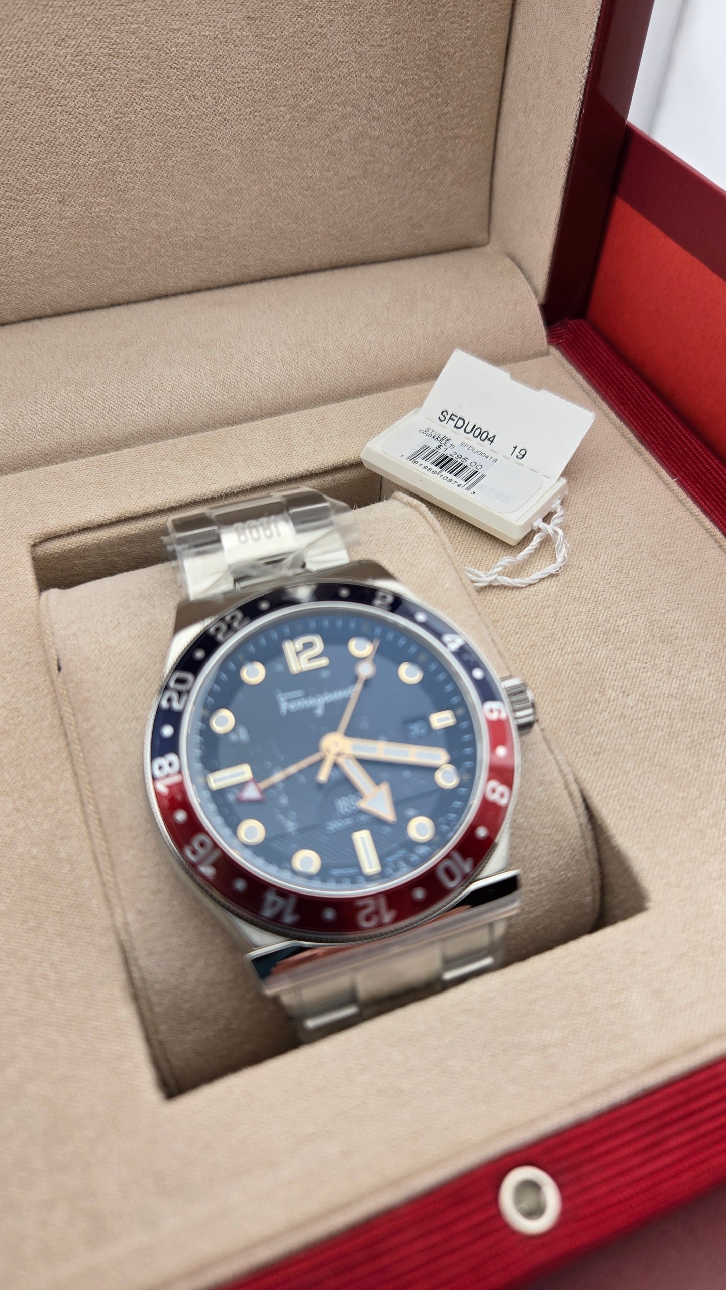 Salvatore Ferragamo 1898 SFDU00419 Blue/Black Men's