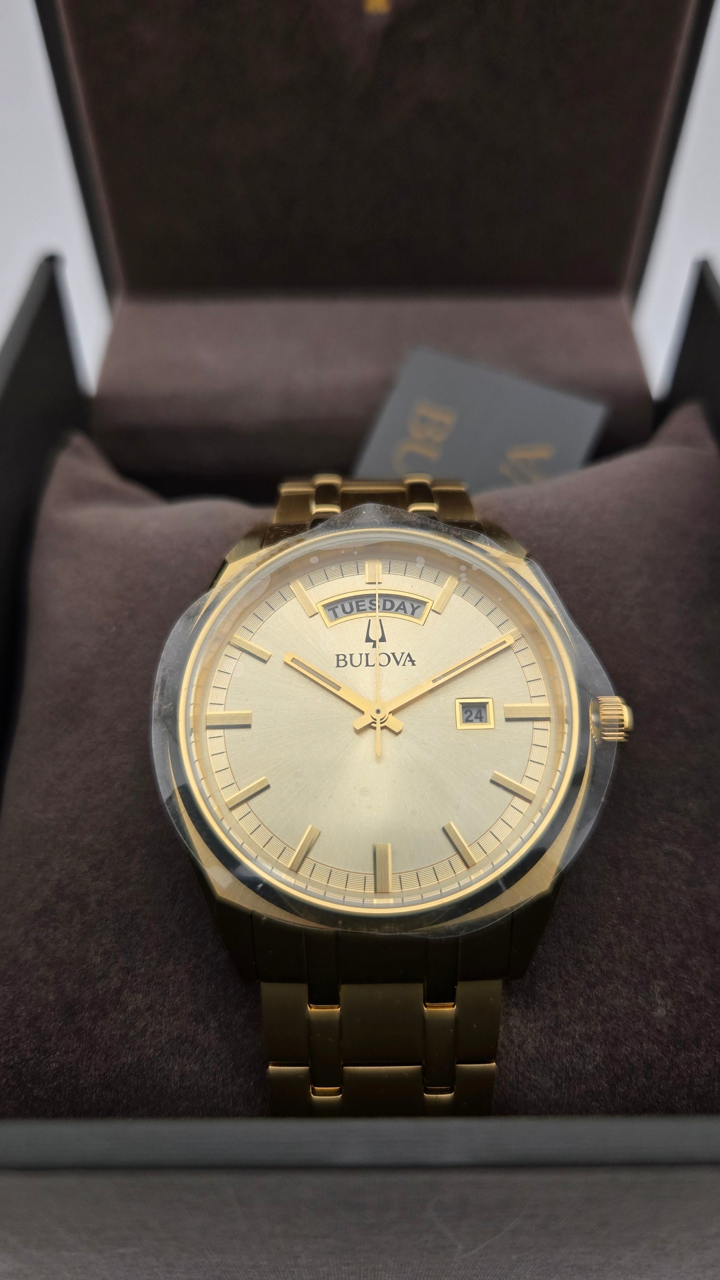 Bulova Surveyor Gold Stainless Steel Men's Watch, 39mm