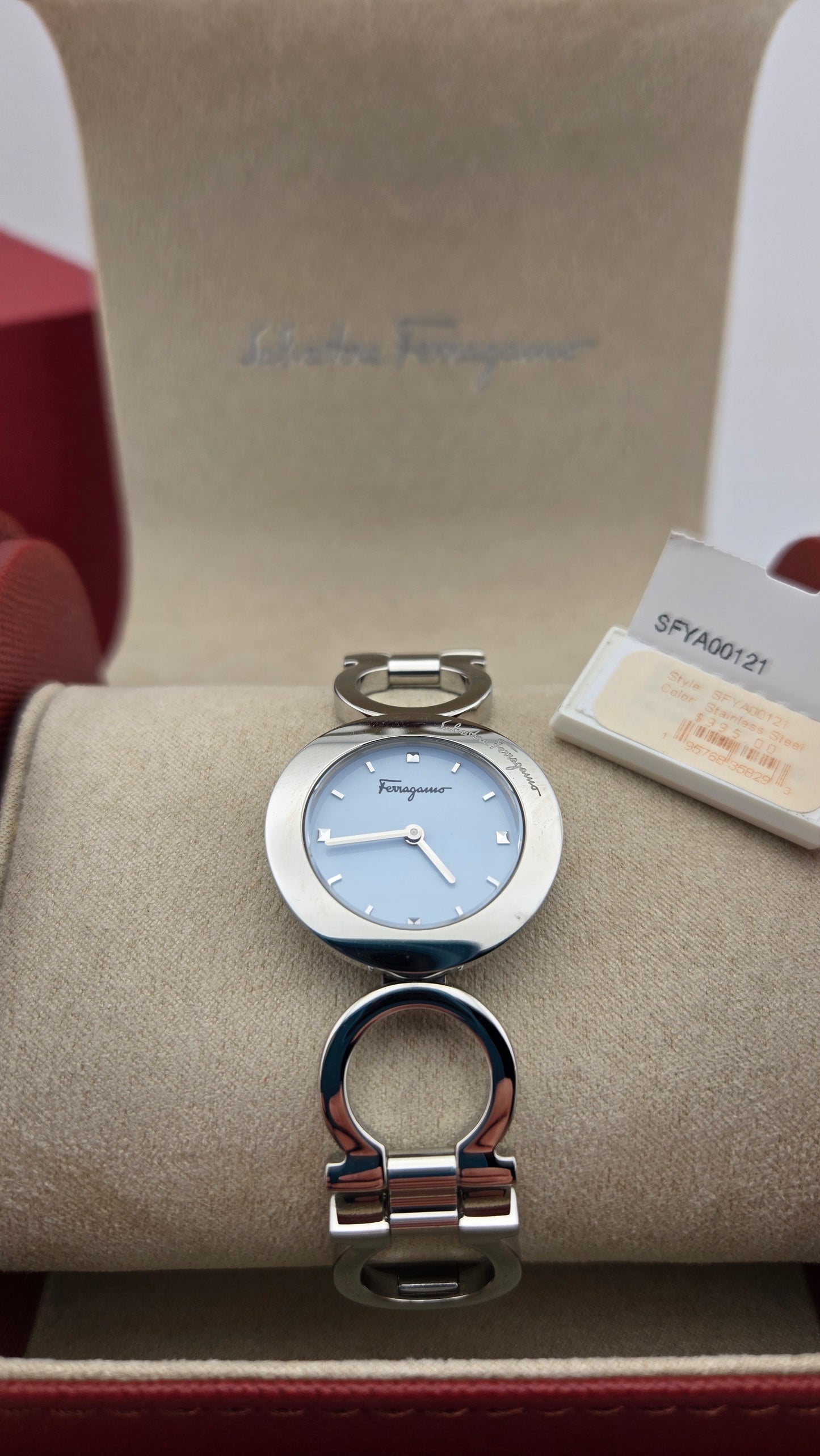 Salvatore Ferragamo - Women's Gancino, Stainless Steel 28mm Bracelet