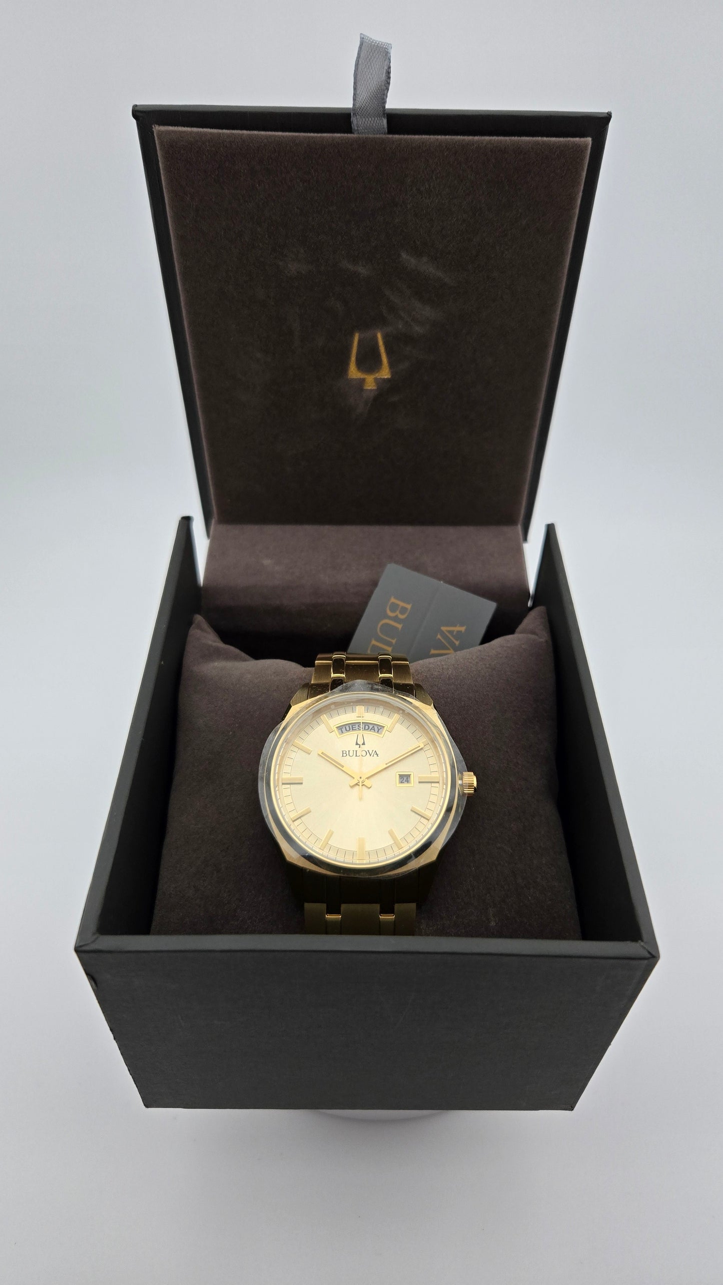 Bulova Surveyor Gold Stainless Steel Men's Watch, 39mm