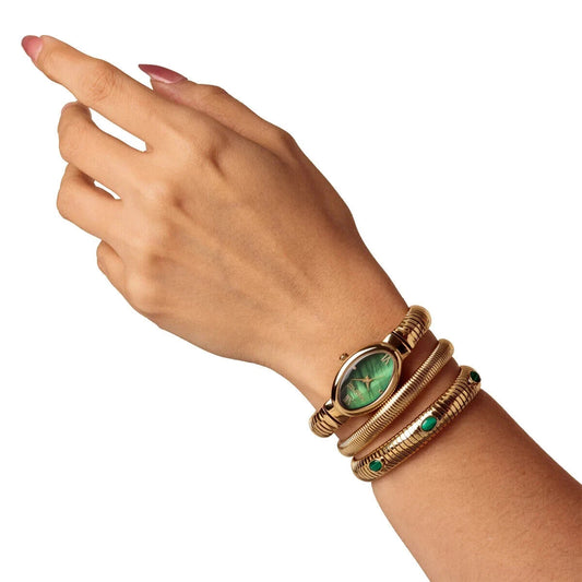 Anne Klein New York Women's Bracelet And Watch Set, Stone & Pearl