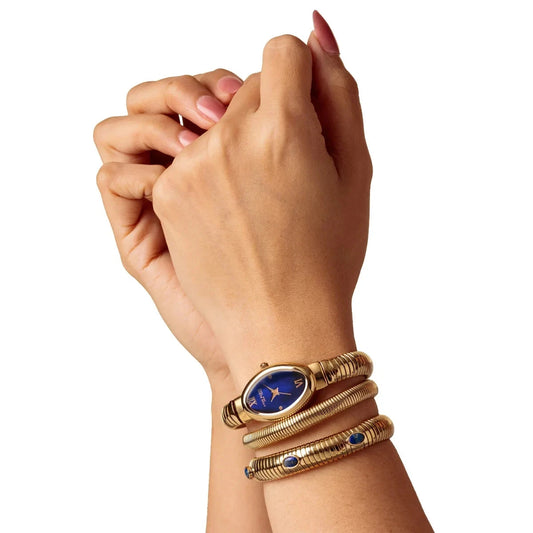 Anne Klein New York Women's Bracelet And Watch Set, BLUE