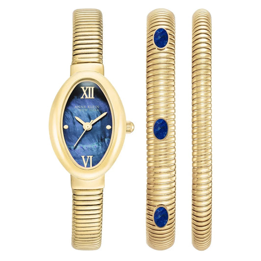 Anne Klein New York Women's Bracelet And Watch Set, BLUE