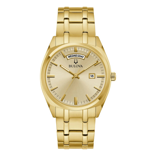 Bulova Surveyor Gold Stainless Steel Men's Watch, 39mm