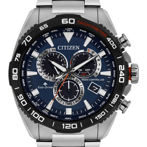 Citizen Eco Drive Promaster Land Atomic Stainless Steel Men's Watch, 45mm