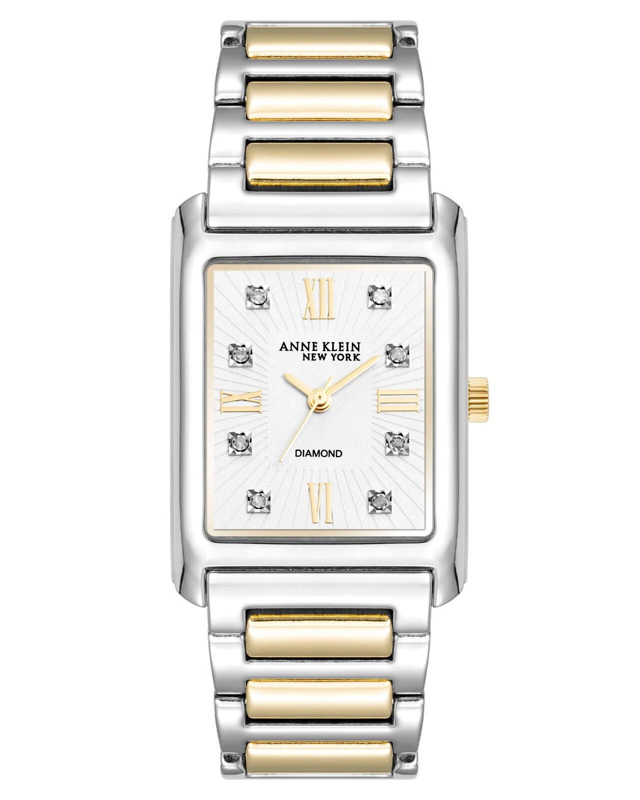 Anne Klein New York Gold Two-Tone Stainless Ladies Quartz Watch - 12/7745SVTT