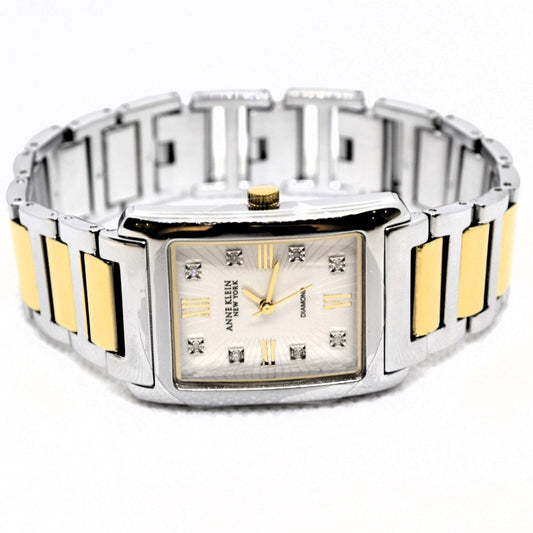 Anne Klein New York Gold Two-Tone Stainless Ladies Quartz Watch - 12/7745SVTT