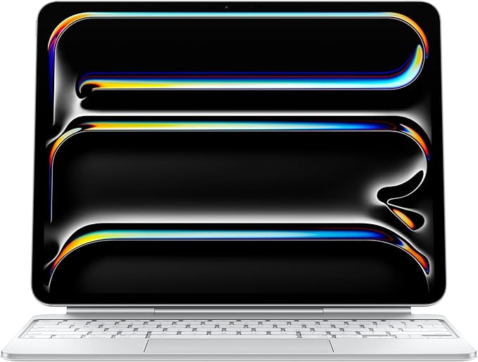 Apple iPad Magic Keyboard Case for iPad Pro 13-inch (M4), Great Typing Experience, Built-in Trackpad, Function Row, US English - White
