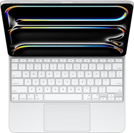 Apple iPad Magic Keyboard Case for iPad Pro 13-inch (M4), Great Typing Experience, Built-in Trackpad, Function Row, US English - White