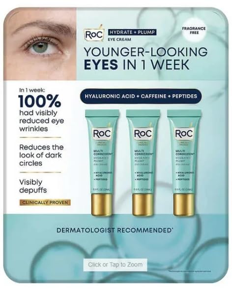 ROC - Hydrate and Plump Eye Cream 0.6 oz 3-pack