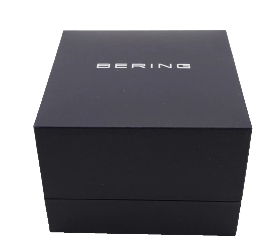 Bering Faceted Crystal Two Tone Stainless Steel Women's Quartz Watch, 24mm