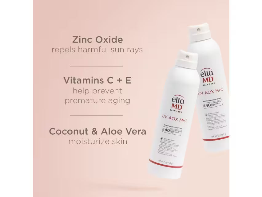 EltaMD UV AOX Mist Face & Body Broad Spectrum SPF 40