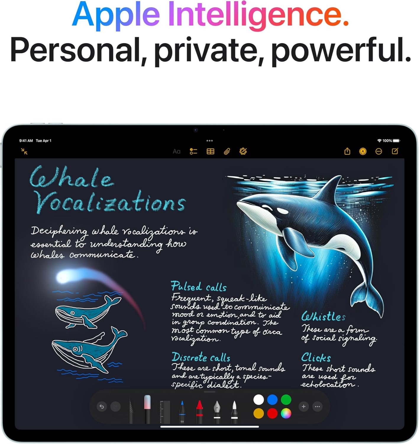 iPad Air 11-inch, 256GB Wi-Fi (M3 chip) Built For Apple Intelligence - Starlight