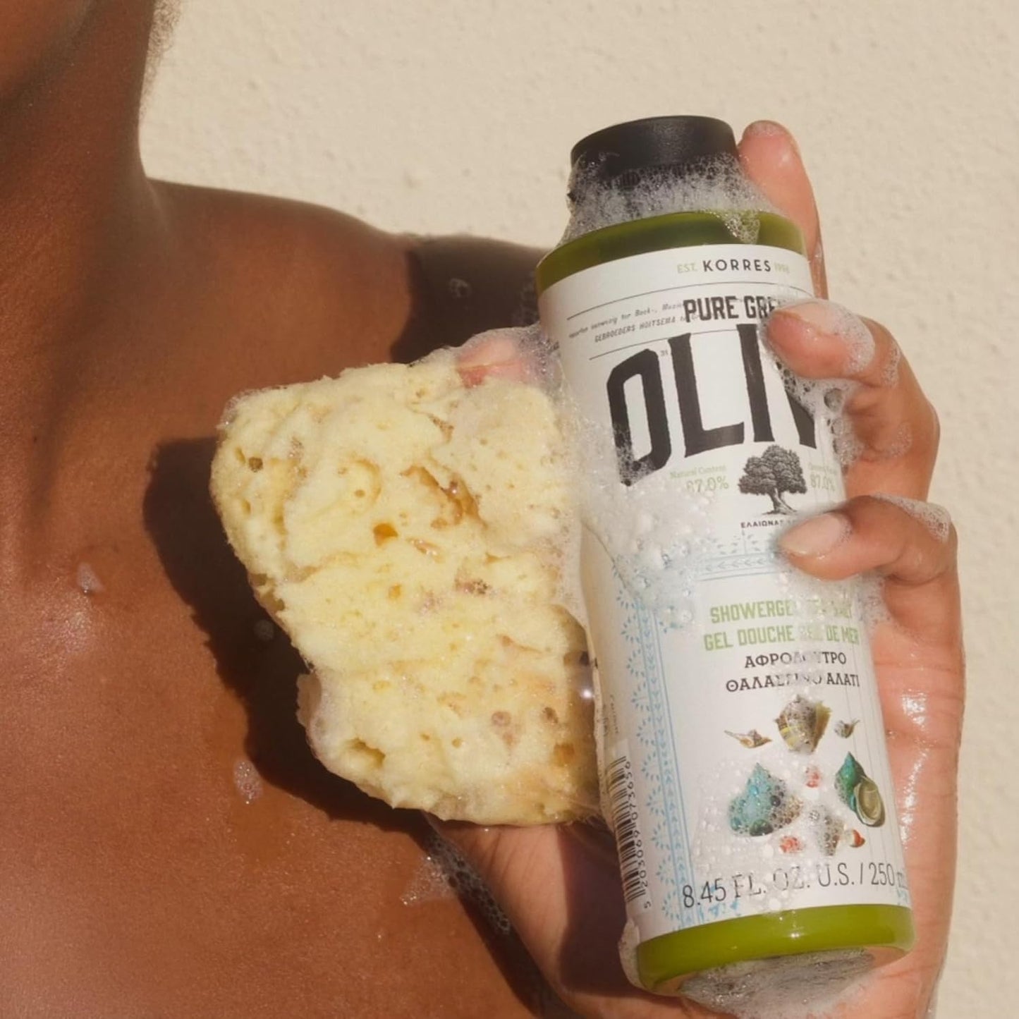 KORRES - Pure Greek Olive Shower Gel, 8.45 fl oz -  Sea Salt, Honey Pear or Olive Blossom