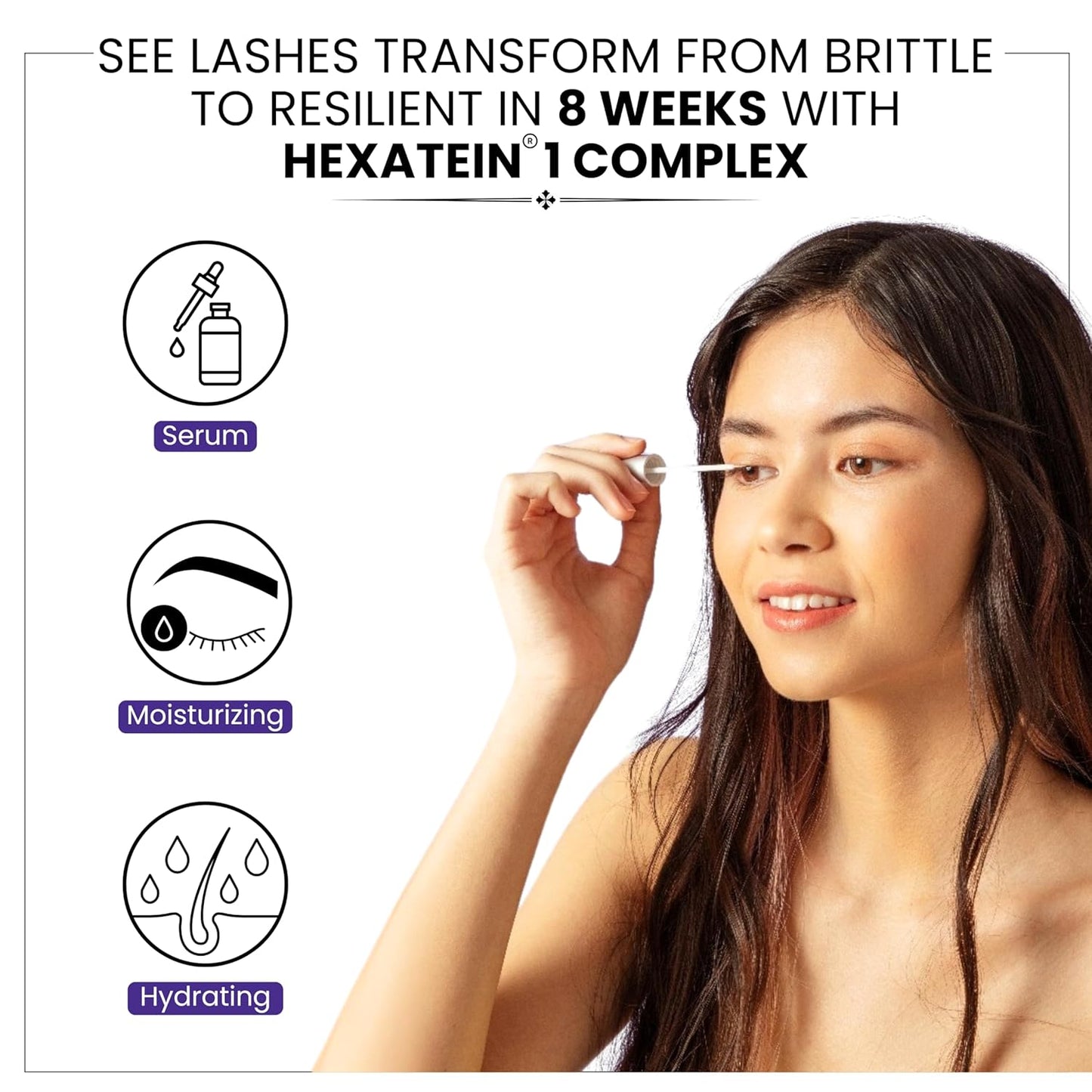 RAPIDLASH - Eyelash Enhancing Serum with HEXATEIN 1 Complex – 3 mL / 0.1 fl oz