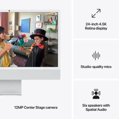 iMac - 24inch - M4 10-core CPU/GPU 16GB 512GB SSD - SILVER