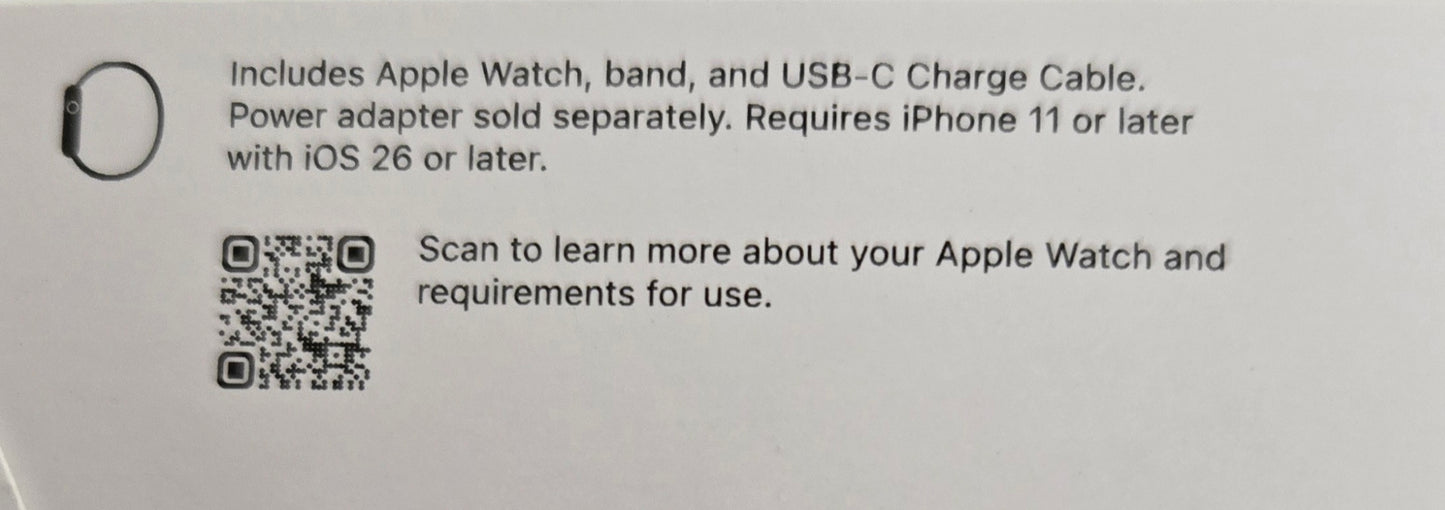 Apple Watch Series 11 - 46mm Jet Black SB S CEL