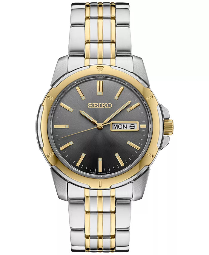 Seiko - Men's Essentials Two-Tone Stainless Steel Bracelet Watch 39mm