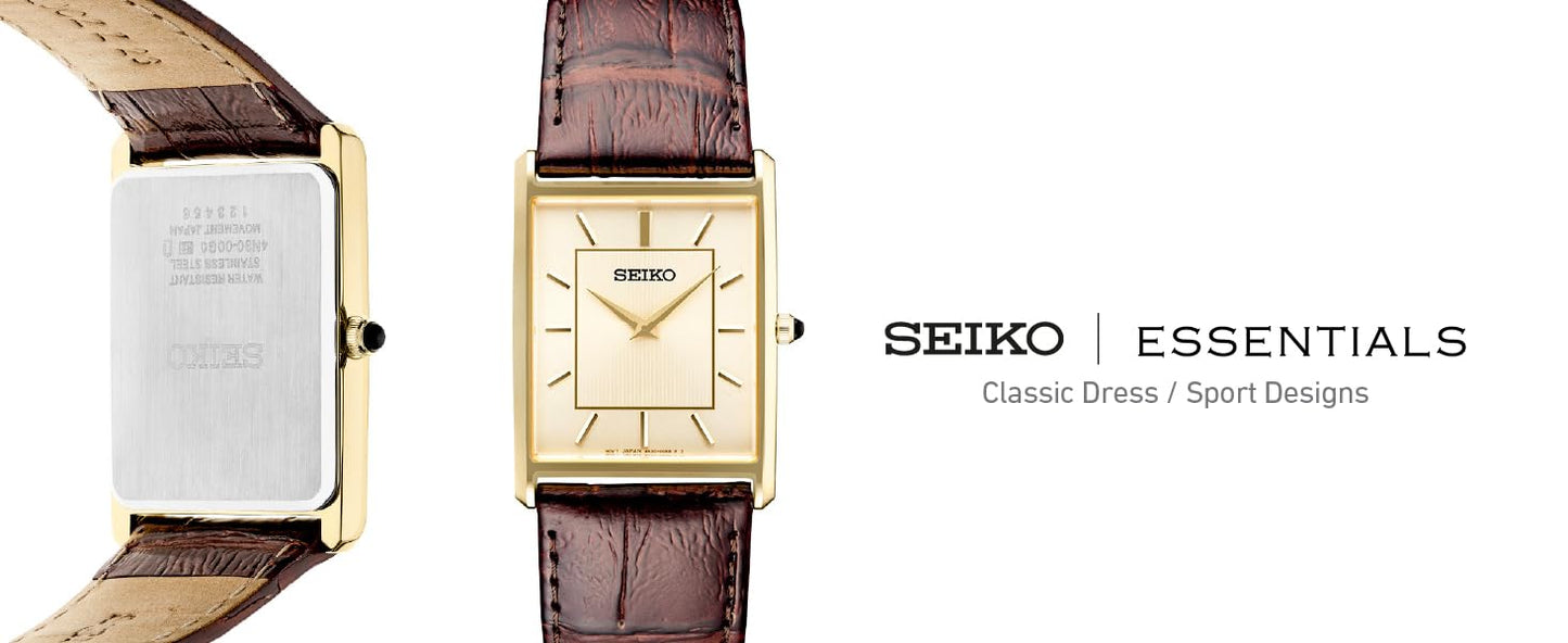 Seiko Essentials Watch for Men - Classic Dress / Sports Design
