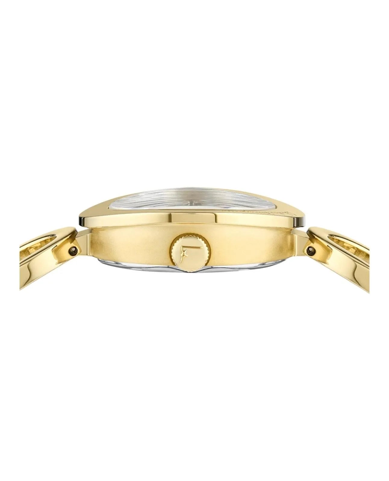 SALVATORE FERRAGAMO - Gancino Bracelet Watch, 28mm, Gold Tone / White Dial - Ladies
