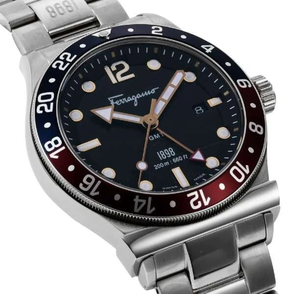 Salvatore Ferragamo 1898 SFDU00419 Blue/Black Men's