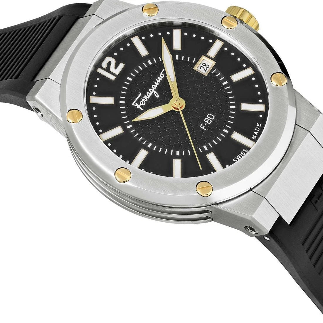 Salvatore Ferragamo - F-80 Black Dial Men's Quartz Watch SFHY00120