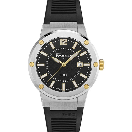 Salvatore Ferragamo - F-80 Black Dial Men's Quartz Watch SFHY00120