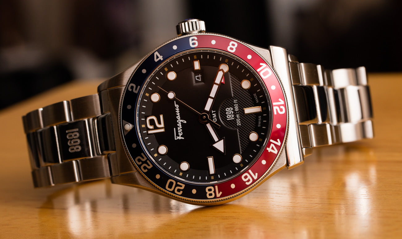 Salvatore Ferragamo 1898 SFDU00419 Blue/Black Men's