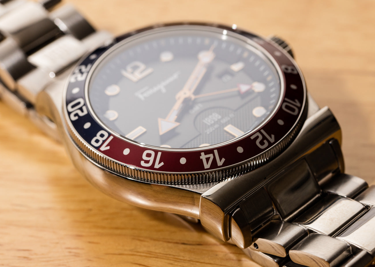 Salvatore Ferragamo 1898 SFDU00419 Blue/Black Men's