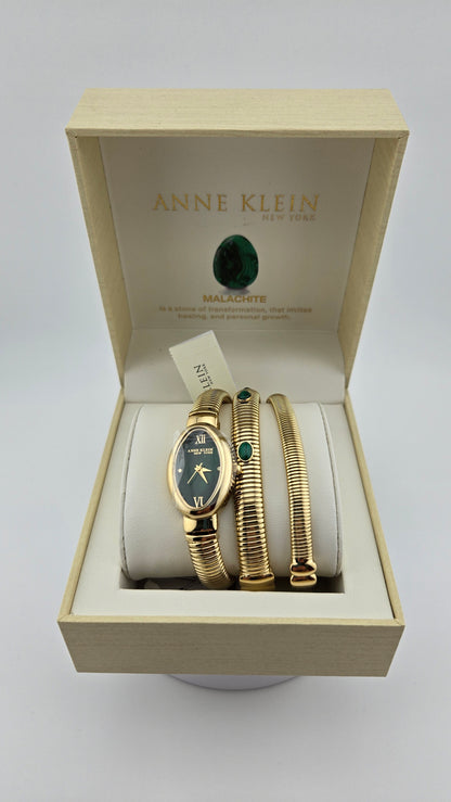 Anne Klein New York Women's Bracelet And Watch Set, Stone & Pearl