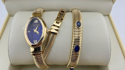 Anne Klein New York Women's Bracelet And Watch Set, BLUE
