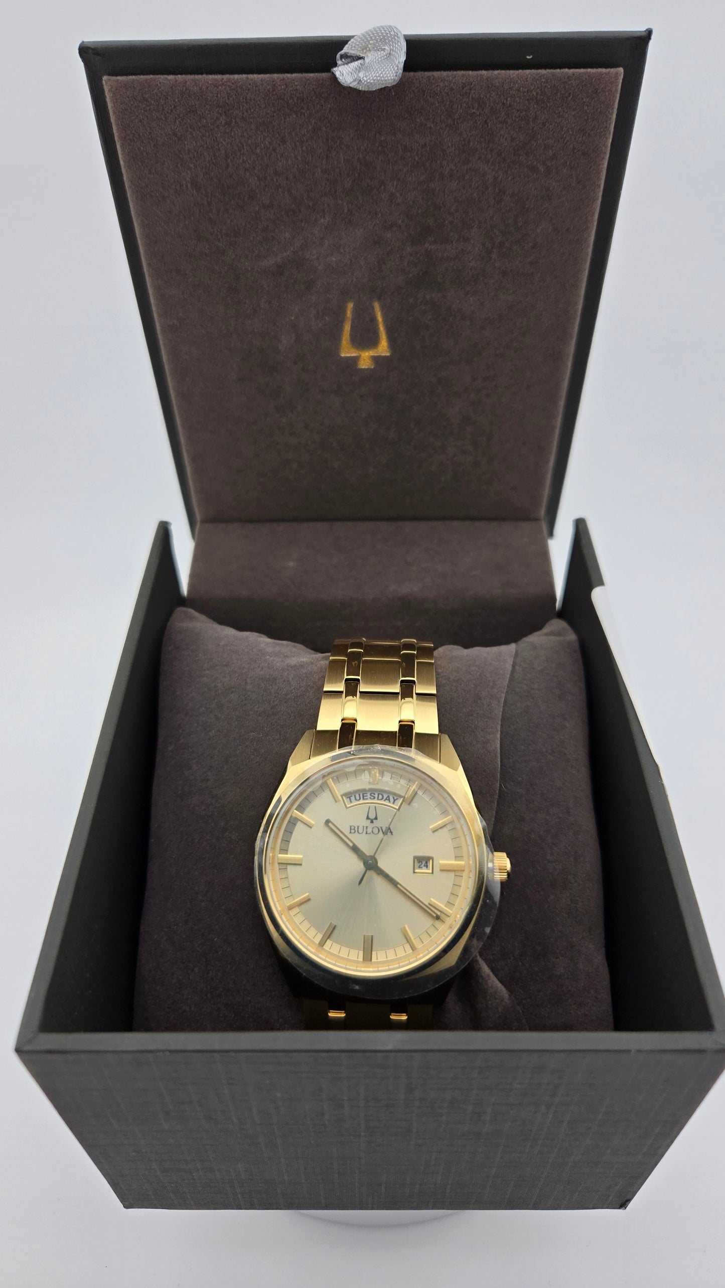 Bulova Surveyor Gold Stainless Steel Men's Watch, 39mm