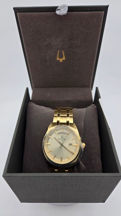 Bulova Surveyor Gold Stainless Steel Men's Watch, 39mm