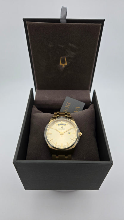 Bulova Surveyor Gold Stainless Steel Men's Watch, 39mm