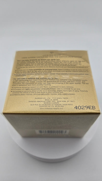 CLE DE PEAU - Eye Contour Cream Supreme - 15ml