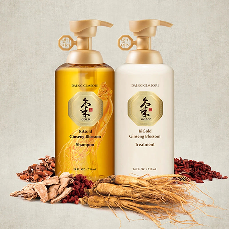 Daeng Gi Meo Ri KiGold Ginseng Blossom Shampoo & Treatment Set