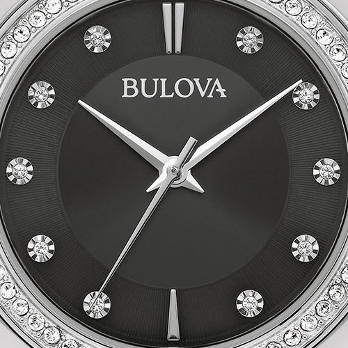 Bulova Classic Crystal Stainless Steel Quartz Women's Watch, 31mm
