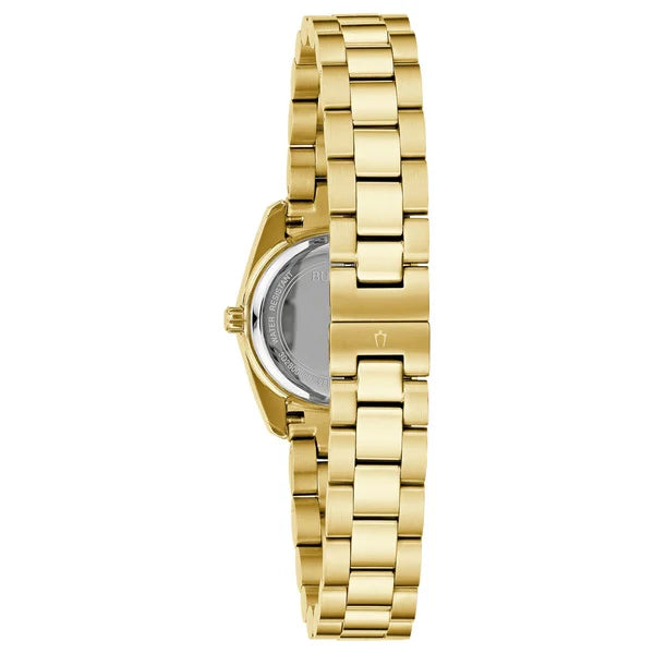 Bulova Classic Gold Tone Stainless Steel Crystal Women's Watch, 23mm