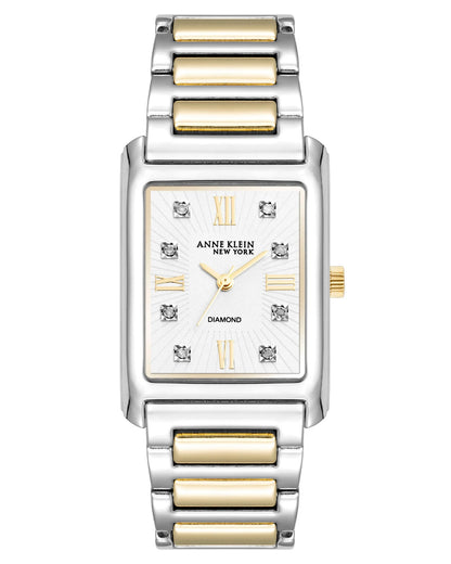 Anne Klein New York Gold Two-Tone Stainless Ladies Quartz Watch - 12/7745SVTT