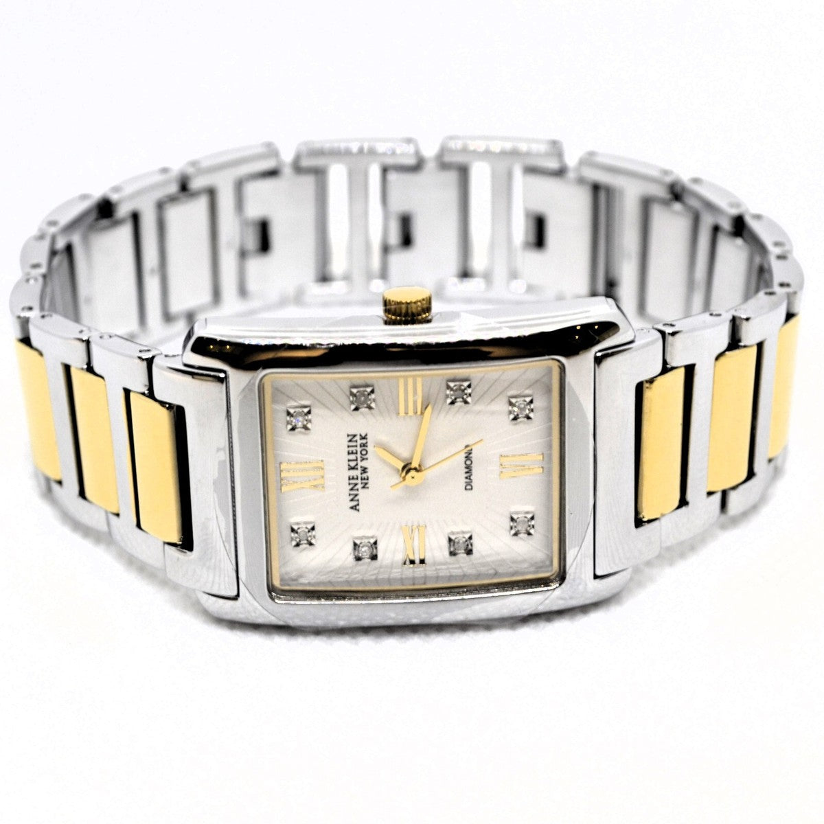 Anne Klein New York Gold Two-Tone Stainless Ladies Quartz Watch - 12/7745SVTT