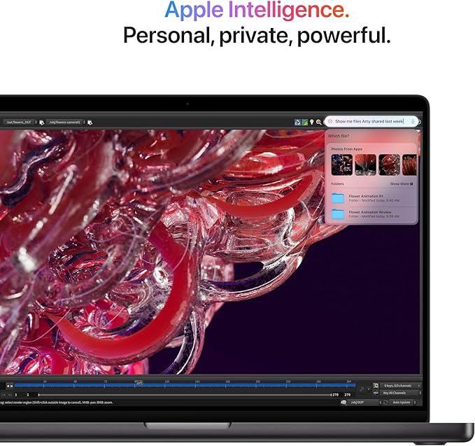 Apple 2024 MacBook Pro Laptop with M4 chip with 10‑core CPU and 10‑core GPU: Built for Apple Intelligence, 14.2-inch Liquid Retina XDR Display, 16GB Unified Memory, 512GB SSD Storage; SILVER