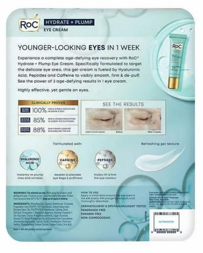 ROC - Hydrate and Plump Eye Cream 0.6 oz 3-pack