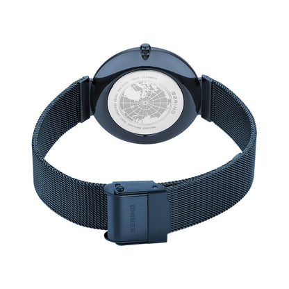 Bering Women's Ultra Slim Stainless Steel Milanese Mesh Watch, 32mm - Blue