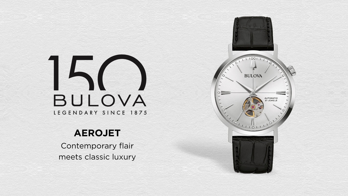 Bulova Aerojet Automatic Stainless Steel Men's Watch, 41mm