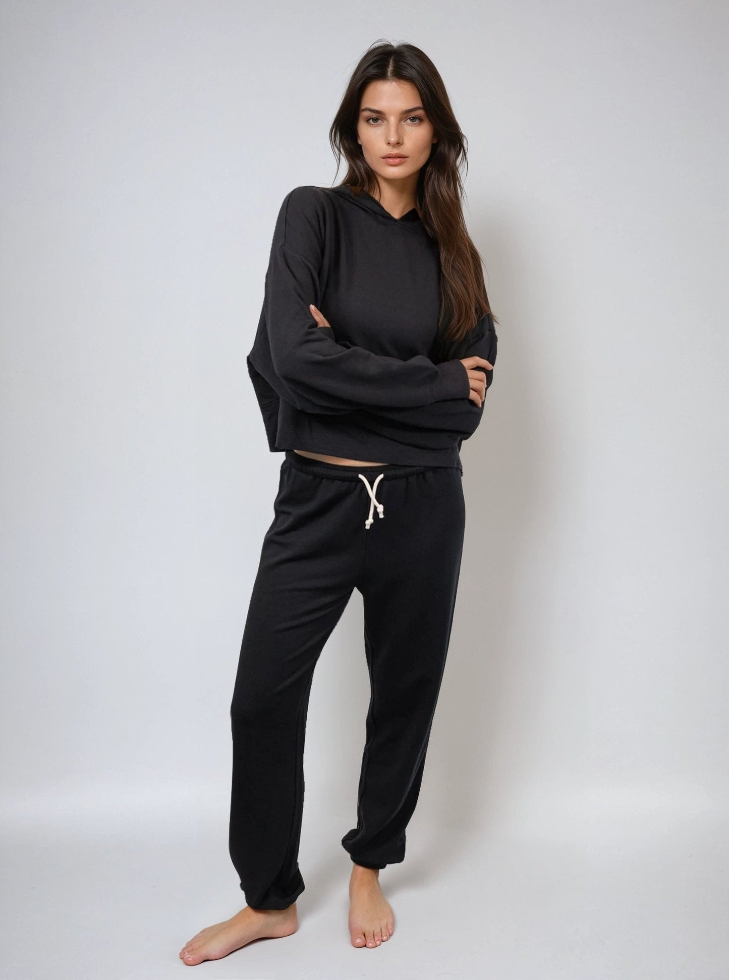 Lounge Cropped Hoodie