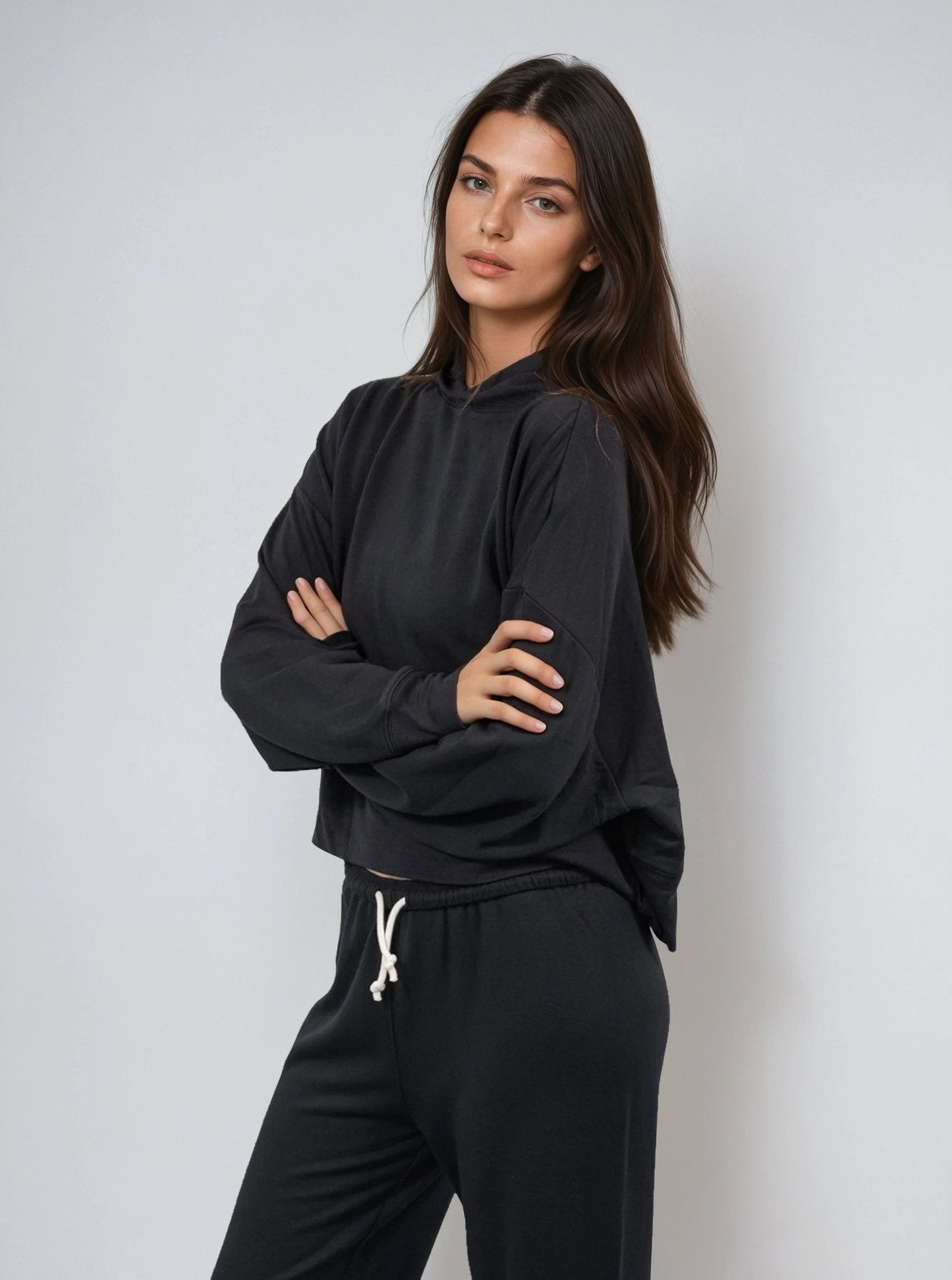 Lounge Cropped Hoodie