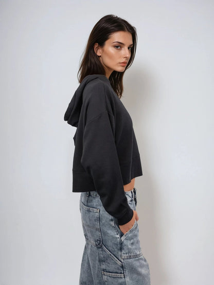 Lounge Cropped Hoodie