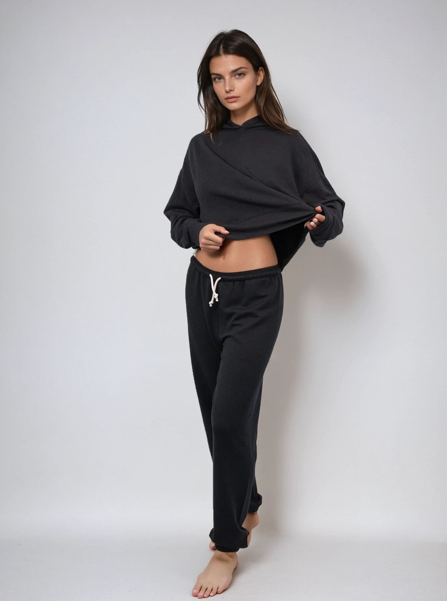 Lounge Cropped Hoodie