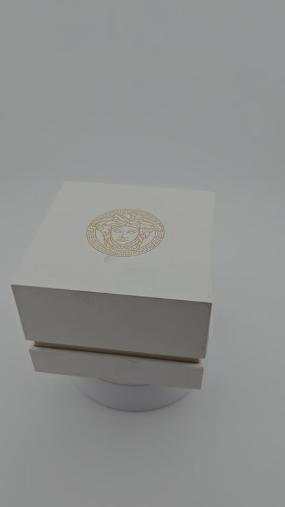 Versace V-Circle Medusa Collection Luxury Women's Watch Timepieces with a Burgundy Strap Featuring a Gold Case and Dial - VE8103821 VERSACE LDS IP