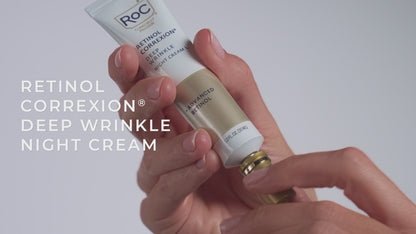 RoC Retinol Correxion Deep Wrinkle Night Moisturizer 2PK x 1.3 oz + Eye Cream COMBO Pack